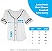 Looney Tunes Ladies Baseball Jersey - Lola Bunny, Tweety, Bugs and Taz Mesh Button Down Baseball Jersey (White, Medium)