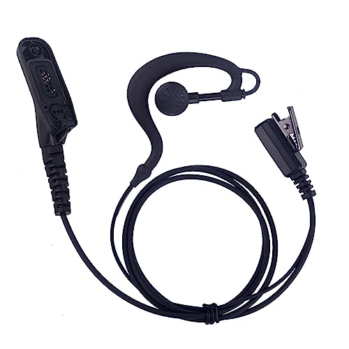 Auricular para Motorola APX8000 para evitar caídas y ruidos con gancho ergonómico y PTT