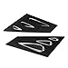 Star Firm 2X Fibre de Carbone Look Valeur Front Version FLUVER FIT for Subaru WRX STI 2015 2016 2017 2018 Ventilateur de Couverture Scoop Scoop