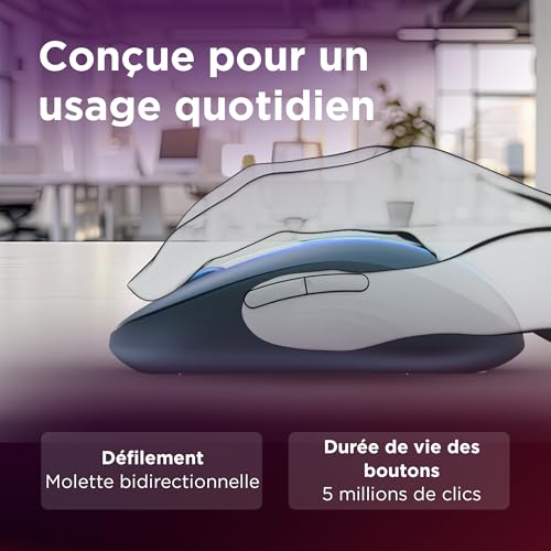 Souris Lenovo Yoga – Silencieuse, Bluetooth, Ergonomique, 4000 DPI - vue 5