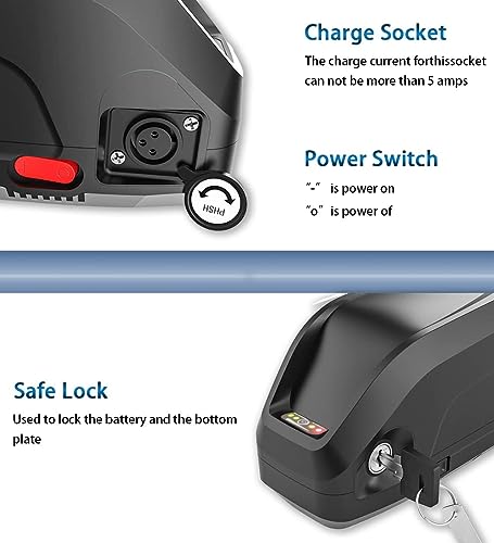 Batterie lithium vélo électrique 36V 48V 52V compatible haute performance