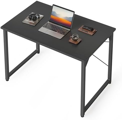 CubiCubi Computer Desk, 32 inch Small Home Office Desk for Small Spaces, Modern Simple Style for Home, Office, Study, Writing,Black