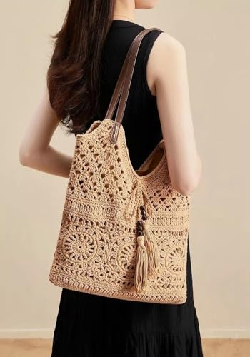 Bolso Bohemia de crochet para mujer verano 2026 miniatura 2