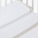 Sabanas 100% Algodón MAXICUNA 70X140 - BODOQUE color BEIGE