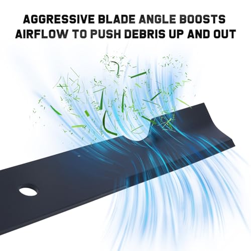 Image of Grasscool 5101755 5101755s Blades Compatible with Ferris Scag Turf Tiger Bad Boy Simplicity 61 inch Zero Turn Mower Replace for 5020842 48111 481708