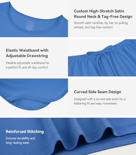 Image of WiWi Bamboo Viscose Womens Pajamas Cooling Sleepwear for Hot Flashes S-4X