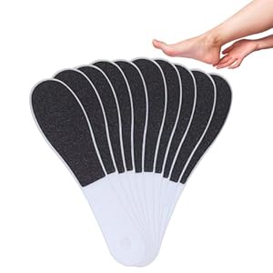 10 Pack Foot File,Foot Callus Remover Professional Sandpaper Pedicure Tools, Double Side Foot Scrubber, Sander for Dead Skin Foot Rasp Pedicure for Women Mother Manicure Beauty Shop Spa