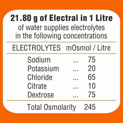 Electral ORS Orange - Sachet of 21.80g Powder (Pack of 30) 1