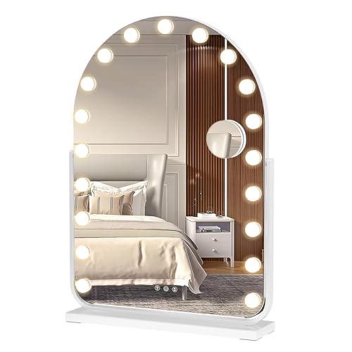 Illuminazione a LED naturale e regolabile da tocco tattile: questo specchio da trucco è dotato di 17 lampadine LED ad alta definizione che offrono un'illuminazione potente e omogenea, ideale per un trucco preciso o la cura della pelle. Il controllo touch consente di regolare facilmente l'intensità e il colore della luce, con una funzione di memoria intelligente che mantiene le impostazioni preferite per un comfort ottimale