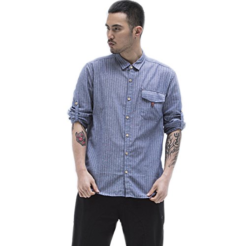 Chemise en lin rayée BaronHong idéale pour vos terrasses d'été et sorties décontractées