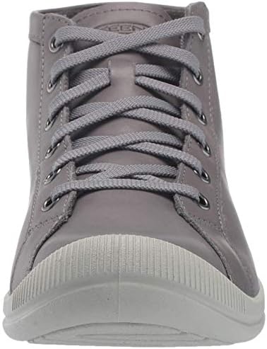 KEEN Women's Lorelai Mid Height Leather Chukka Boot, Steel Grey, 6 | Image 1