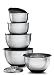 Sagler Stainless Steel Mixing Bowls Set of 5, with Lids and 3 kind of graters