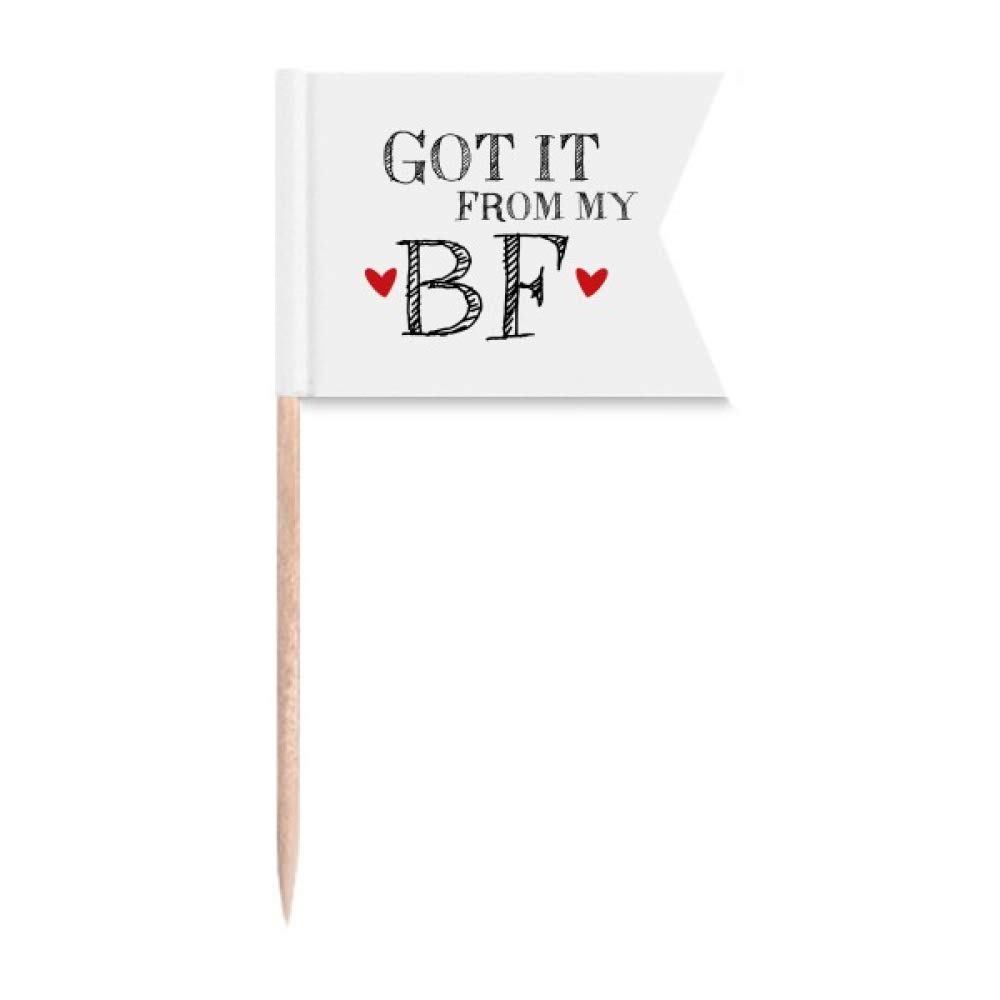 Plaque de cure-dents GF Got It From My BF table romantique sans fausse note