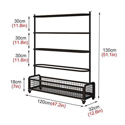 Support de rangement pour basket-ball et ballons grande capacité vertical - 2