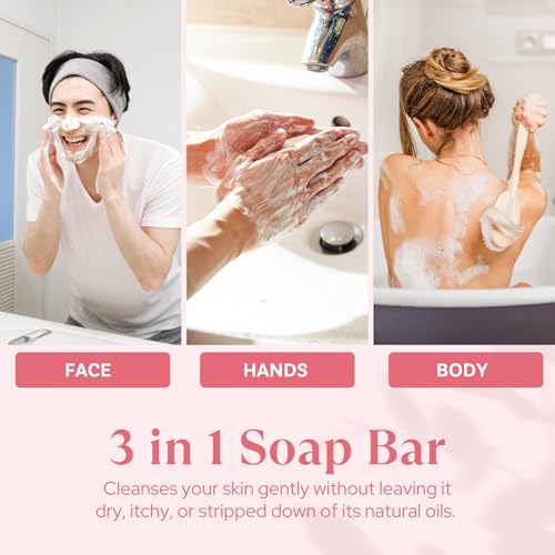 Image of Wavertree & London Marakech Rose Scented Natural Soap Bars (2 Bars), 7oz Moisturizing French Triple Milled Soap enriched with shea butter - Plant Oil Bath & Body Soap Bars [100% Naturally derived]
