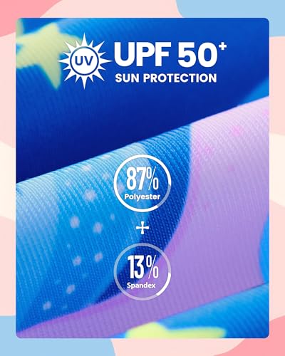 Image of Angel season Girls Swimsuits Kids Bathing Suit One Piece Swimwear with UPF 50+ Cute