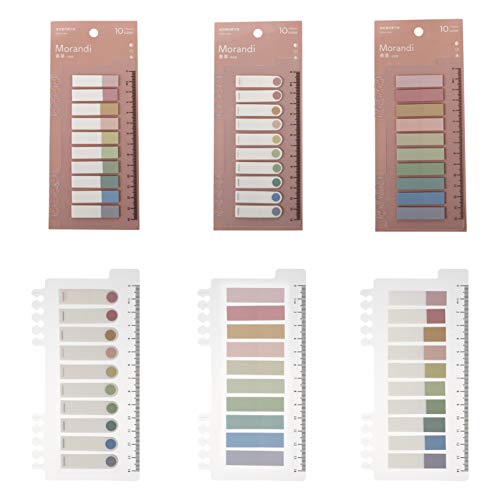 STOBOK 3 Conjuntos de Bandeiras Guias Marcadores de Página Guias de Página de Índice Adesivo Colorid