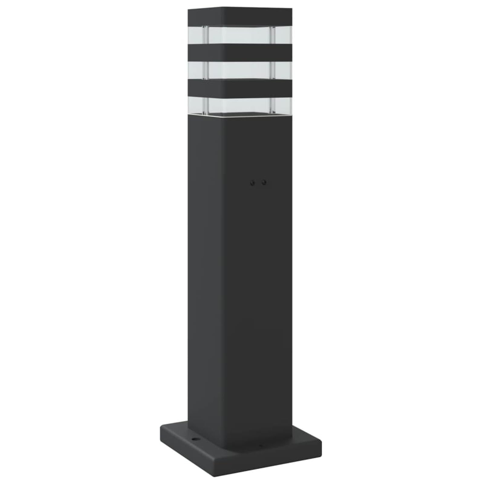 LAPOOH Lampada da Terra per Esterni con Sensore Nera 50cm in Alluminio,Lampade da Terra,Lampada da Terra Moderna,Lampade da Terra per Soggiorno-4006399