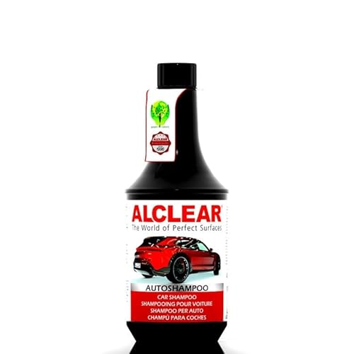 ALCLEAR 721AS Autoshampoo Konzentrat 1000 ml – Lackschonend, pH-neutral – Autopflege Reiniger, löst Schmutz ohne Angreifen der Wachs-Schutzschicht – schäumend, rückstandsfrei, mit Glanzverstärker