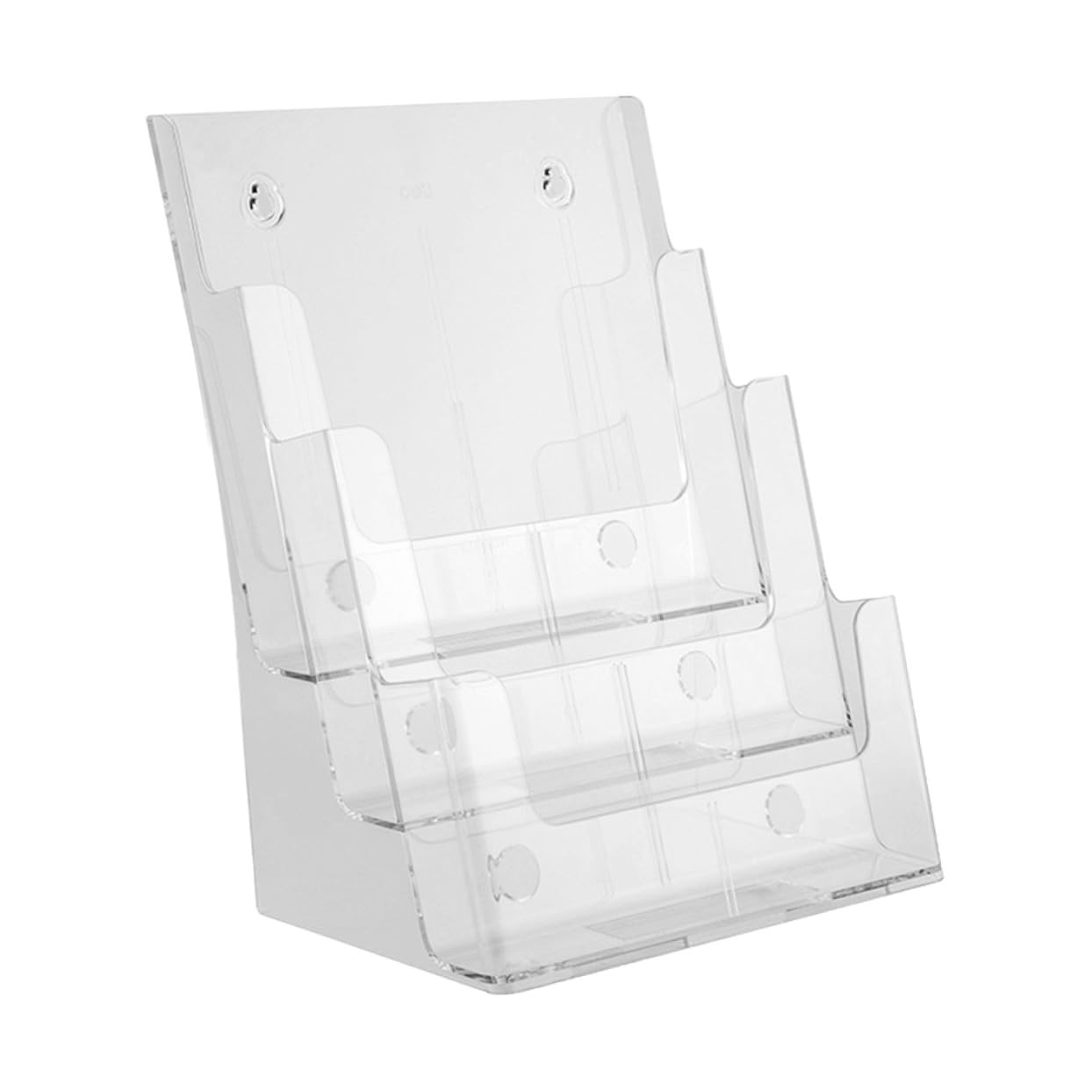 Kichvoe Organizzatore per Scrivania in Acrilico a Tre Strati, Supporto Trasparente per Documenti e Raccoglitori, per Ufficio e Spazio Desktop