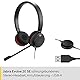 Jabra Evolve 20 SE Stereo Headset – Microsoft Teams zertifizierte Kopfhörer für VoIP Softphone mit passivem Noise-Cancelling – USB-A Kabel mit Anrufsteuerung – schwarz