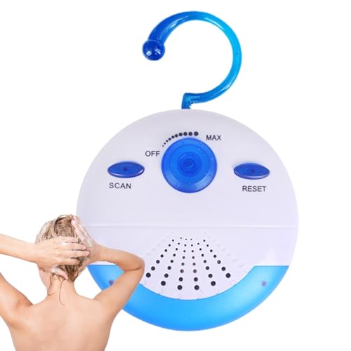 Radio FM con auricolari radio tascabile radio digitale AM FM radio tascabile ricaricabile 88-108 MHz radio FM con gancio funziona a batterie impermeabili per il bagno di Tub Beach Home