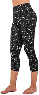 Flatik Damskie nieprzezroczyste spodnie sportowe 3/4, spodnie do jogi, streetwear, spodnie fitness, spodnie do joggingu, spodnie do jogi, z kieszeniami