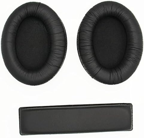Replacement Ear Pads & Head Beam for Sennheiser HD201 HD201S HD180 Headphones (Black)