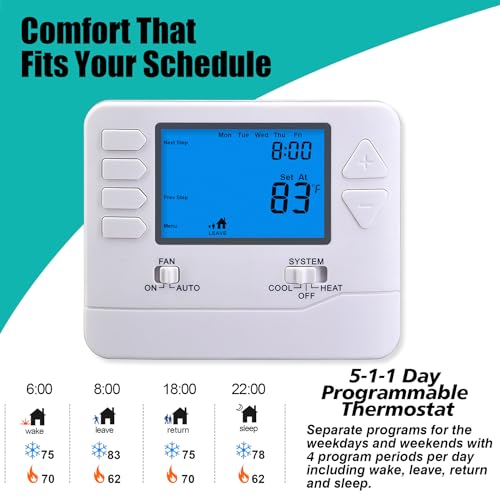 5-1-1-Day-Programmable-Thermostats-for-Home-1-Heat-1-Cool-Conventional-Single-Stage-Systems