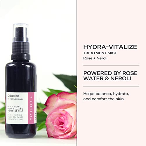 Odacité Face Serum For Anti Aging - Rose + Neroli Hydra-Vitalizing Treatment Mist, Facial Spray For Hydration, Balance Skin With This Active Infused Face Spray Mist, Cleansing Facial Mist, 1.69 Fl. Oz #TOP1