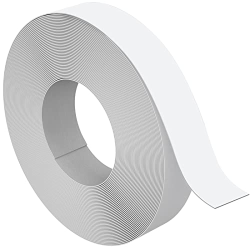 ZYJT Melamine Edge Banding, 3/4 inch x 50ft roll of Veneer White Edge Banding Pre-glued, Real Wood...