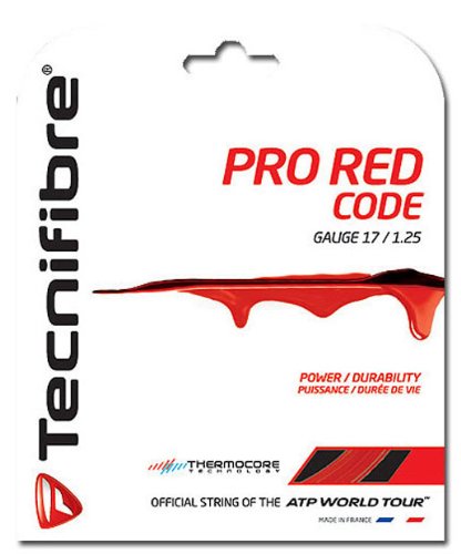 TECHNIFIBRE Pro Redcode Tennis Set, Red, 1.30mm