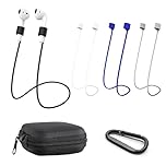4 Pcs Magnetic Anti-Lost Straps Colorful Earbuds Lanyard,Earbud Lanyard Strap Soft Silicone Straps Lanyards Neck Strap Compatible with AirPods Pro 3/2/1