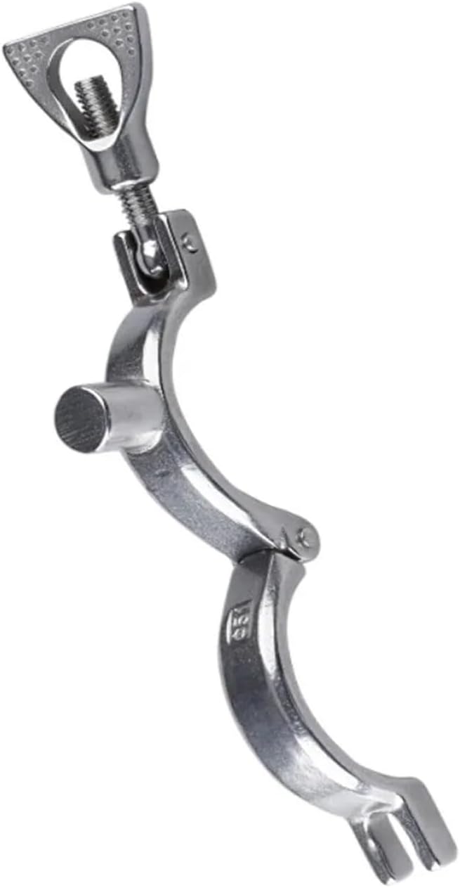 Ceiling Mount Pipe Support 19-102mm 304 Stainless Steel Sanitary Pipe Holder Clamp Type Clips Support Tube Bracket(Fit 57mm OD Tube)