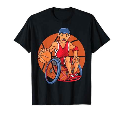 Basket Game Sports Baller Fauteuil roulant Basketball T-Shirt
