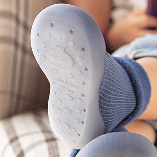 Baby Shoes,Newborn Baby Cartoon Animal Baby Girls Boys Anti-Slip Cotton Socks Slipper Shoes (2-Blue#ty, 3-3.5 Years)3