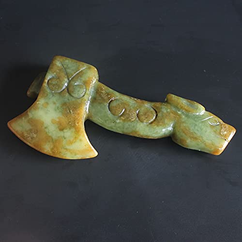 Carved Chinese Old Jade Animal Hatchet Axe Collection Home Decor