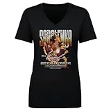 500 LEVEL Aryna Sabalenka Vintage Bitmap Women's V-Neck T-Shirt (Black, Medium)