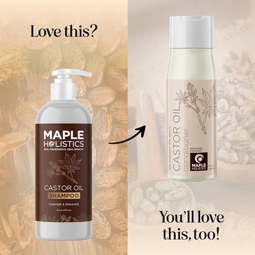 Maple Holistics MH-CASTOR-SH-16 Jamaican Black Castor Oil Shampoo - Extra Volumizing Biotin Shampoo For Thinning Hair And Loss Of Shine thumb #3