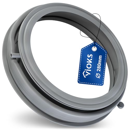 VIOKS Tür Dichtung Ersatz für Мiele 6579420 Türmanschette 280 mm Rund - Waschmaschinen Türdichtung Gummi - Waschmaschine Ersatzteile & Zubehör