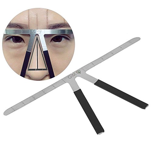 Eyebrow Ruler, Tattoo Reusable Permanent Balance Ruler, Adhesive Eyebrow Microblading Ruler Stencil Guide Makeup Tattoo Shaping Measure Tool Eyebrow Shape Stencil Tool