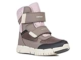 Geox FLEXYPER GIRL ABX J94APA Mädchen Sneaker,High-Top Sneaker,Sportschuh,Sneaker-Stiefelette,mid-cut,atmungsaktiv,main order,Kinder,SMOKE GREY/OLD ROSE(Grau)