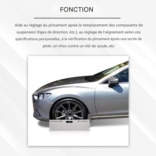 Plaques robustes et précises d'alignement mécanique pour trains de roues avant - 2