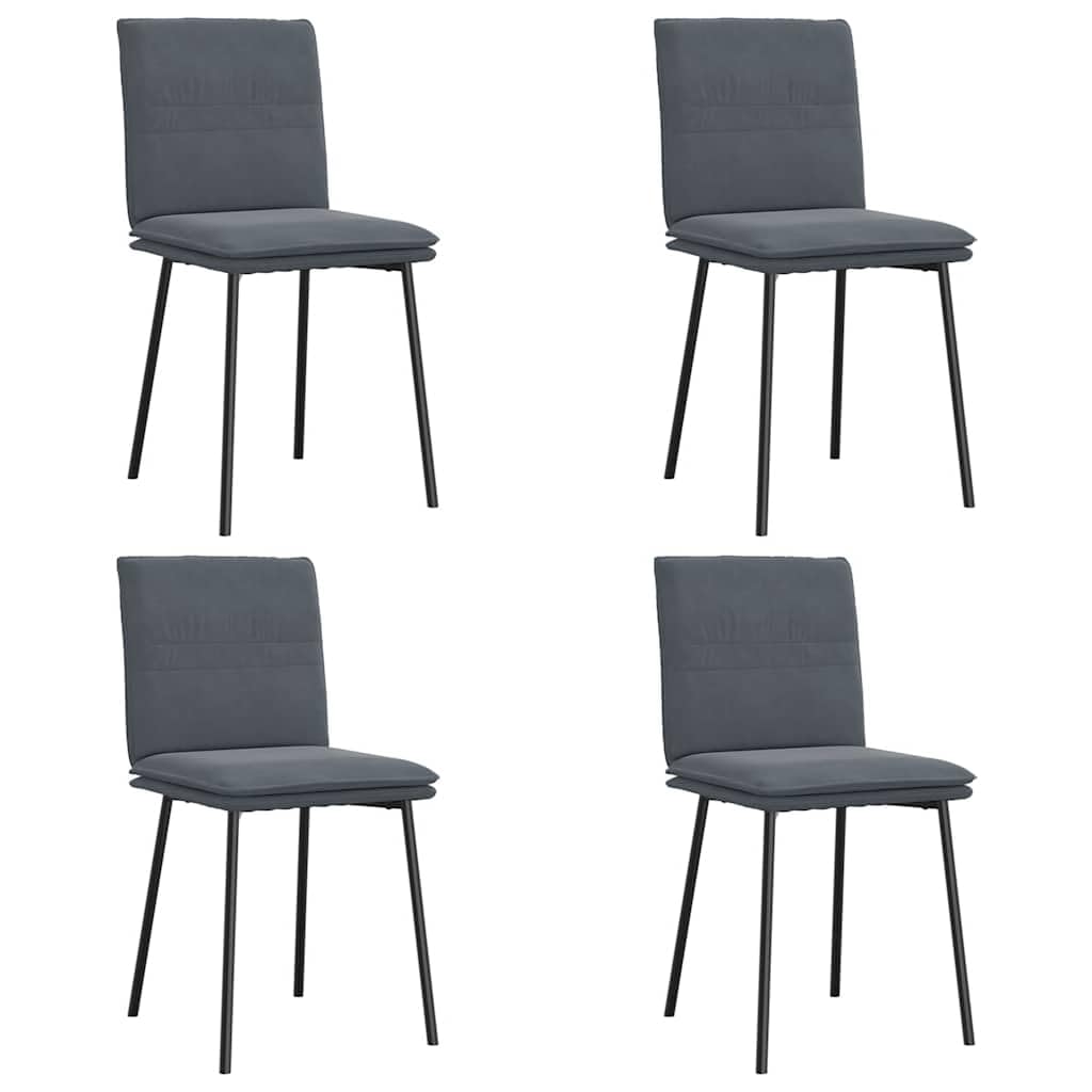 Aksamitne eleganckie Krzesło Metalowo drewniane Szary