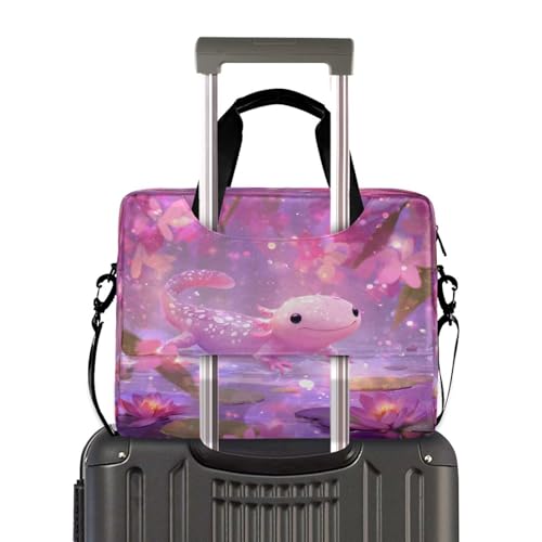Maletín para Laptop con diseño Axolotl rosado miniatura 3