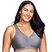 Glamorise Full Figure Plus Size MagicLift Seamless Sports Bra Wirefree #1006 Charcoal Gray