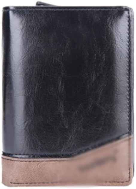 VIDI Men's Wallet Multi-card Slot Zipper Coin Purse Pu Short