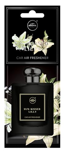 Image of Aroma Car Perfume Hanging Car Air Freshener, Sun-Kissed Lilly (Pack of 3)