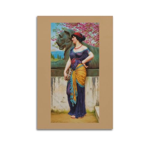 Poster sur toile de qualité supérieure In The Grove Of The Temple of Isis Godward 60x90cm