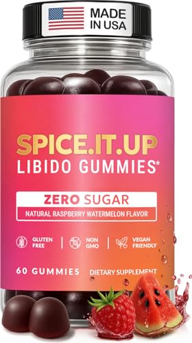 Enyvia Libido Support for Women Intimacy Gummies - Fast Acting HornyGoatWeed for Women Extract - Gluten Free, Vegan & Non-GMO - Raspberry Watermelon Flavor - Spicy Gummies for Couples - 60 Gummies